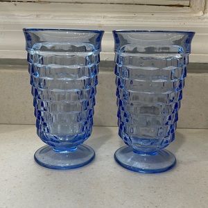 Vintage 70s Indiana Colony Whitehall Cubist Tumblers